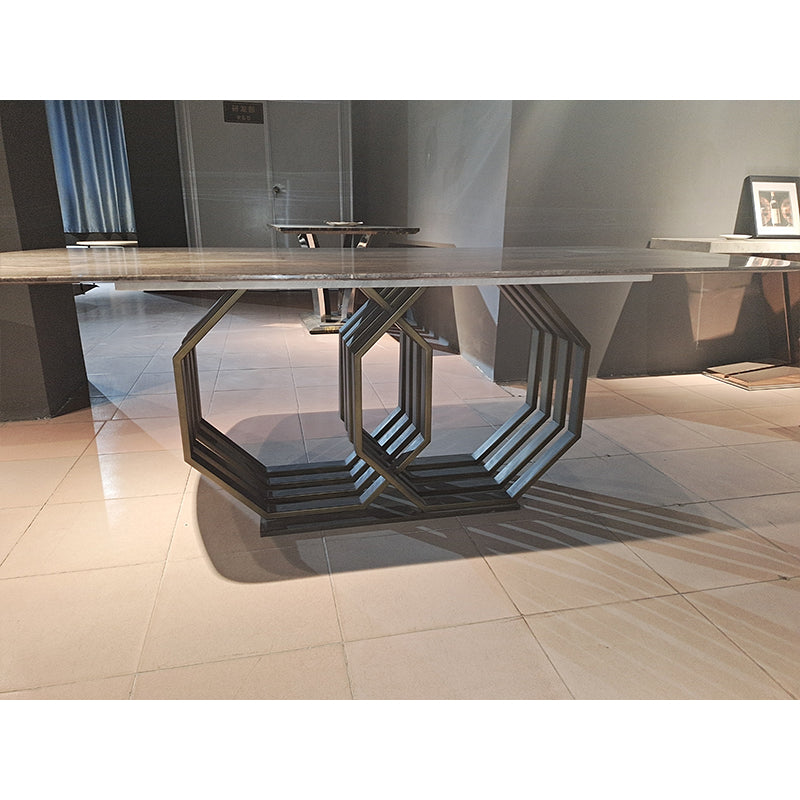 DINGCHUANG Dining table TC-8223/size: 2200*1000*750 Italian minimalist rock table, creative designer dining table