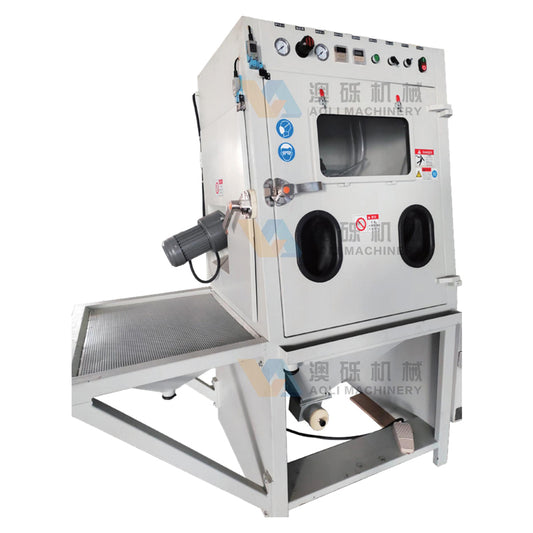 AOLI Drum type sand blasting machine  Small manual high pressure sandblasting machine