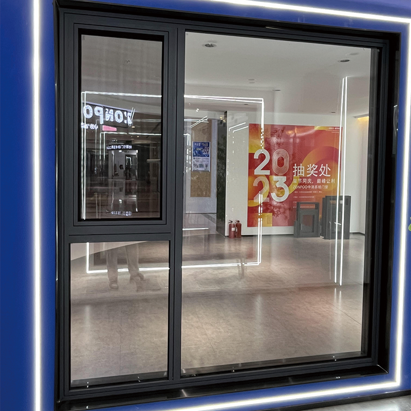 ZHONGPEI Aluminum alloy system window 100 series double inward opening Broken bridge aluminum doors and windows, soundproof glass windows, balcony rooms, sealed windows